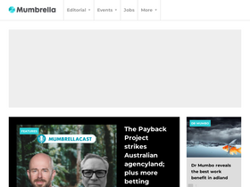 'mumbrella.com.au' screenshot
