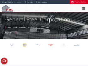 'gensteel.com' screenshot