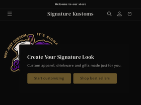 signaturekustoms.com homepage screenshot