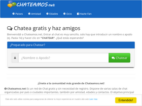 'chateamos.net' screenshot