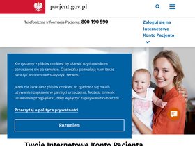 'pacjent.gov.pl' screenshot