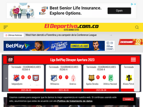 'eldeportivo.com.co' screenshot