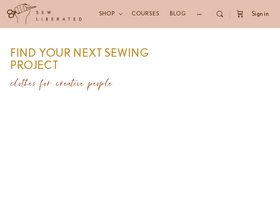 'sewliberated.com' screenshot