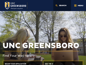 'uncg.edu' screenshot