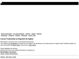 'letras4u.com' screenshot