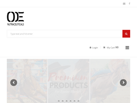 oenutraceuticals.com homepage screenshot