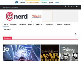 'arrobanerd.com.br' screenshot