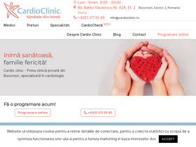 'cardioclinic.ro' screenshot