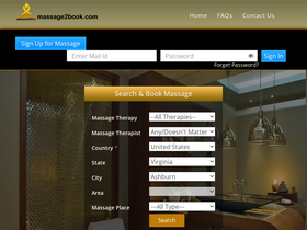 'massage2book.com' screenshot