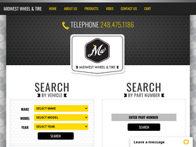 'midwestwheelandtire.com' screenshot