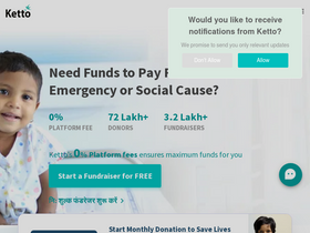 'ketto.org' screenshot