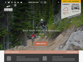 'kickinghorseresort.com' screenshot