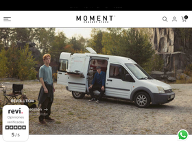 momentconceptstore.es homepage screenshot