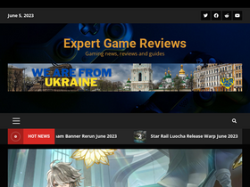 'expertgamereviews.com' screenshot