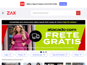 'zaxapp.com.br' screenshot