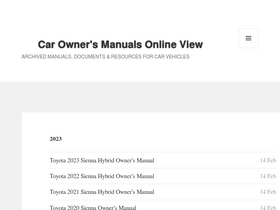'carmanual.org' screenshot