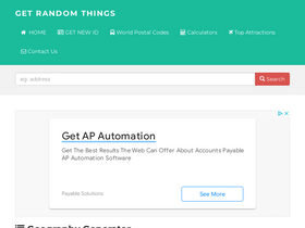 'getrandomthings.com' screenshot