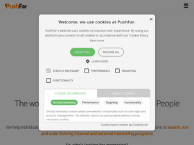 'pushfar.com' screenshot