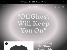 1offghost.com homepage screenshot