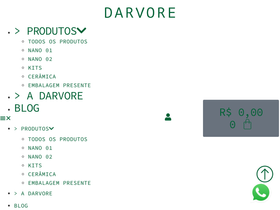 darvore.com.br homepage screenshot