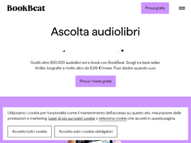 'bookbeat.it' screenshot