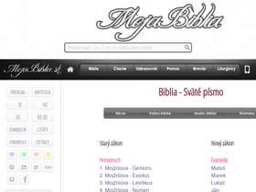 'mojabiblia.sk' screenshot