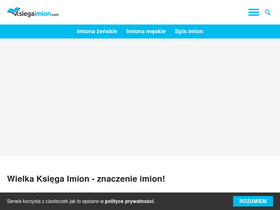 'ksiegaimion.com' screenshot