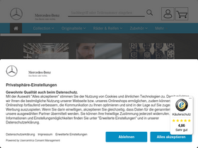 'mercedes-originalteile.de' screenshot