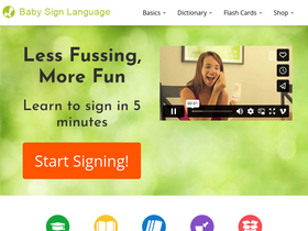 'babysignlanguage.com' screenshot