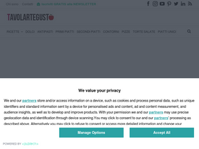 'tavolartegusto.it' screenshot