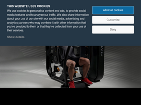 'matrixfitness.com' screenshot
