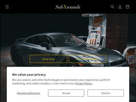subxsounds.com homepage screenshot