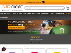 'nutriment.co.uk' screenshot
