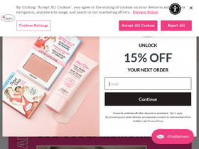 'thebalm.com' screenshot