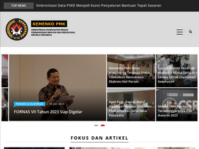 'kemenkopmk.go.id' screenshot