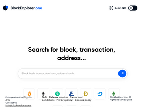 'blockexplorer.one' screenshot