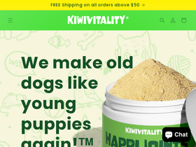 kiwivitality.com homepage screenshot