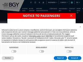 'milanbergamoairport.it' screenshot
