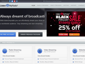 'listen2myradio.com' screenshot