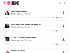 'mp3home.me' screenshot