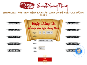 'simphongthuy.vn' screenshot