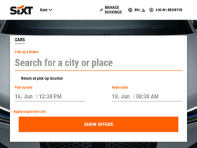 'sixt.com.sa' screenshot