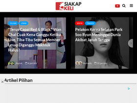 'siakapkeli.my' screenshot