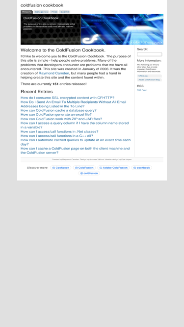 coldfusioncookbook.com