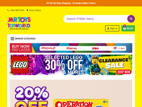 'mrtoys.com.au' screenshot