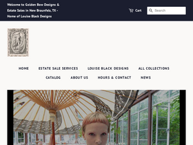 goldenbowdesigns.com homepage screenshot