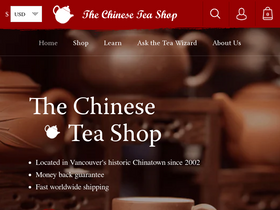 The Chinese Tea Shop website screenshot