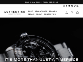 authentick.com homepage screenshot
