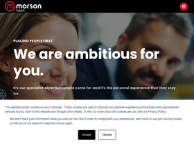 'morson.com' screenshot