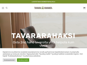 'tavararahaksi.fi' screenshot